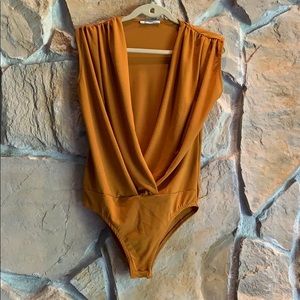 Zara mustard body suit